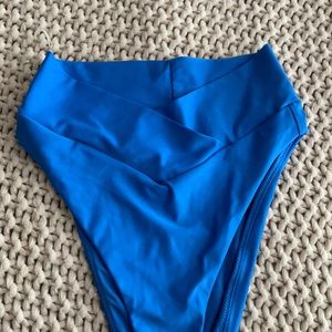 Aerie high waisted cross over bikini bottoms